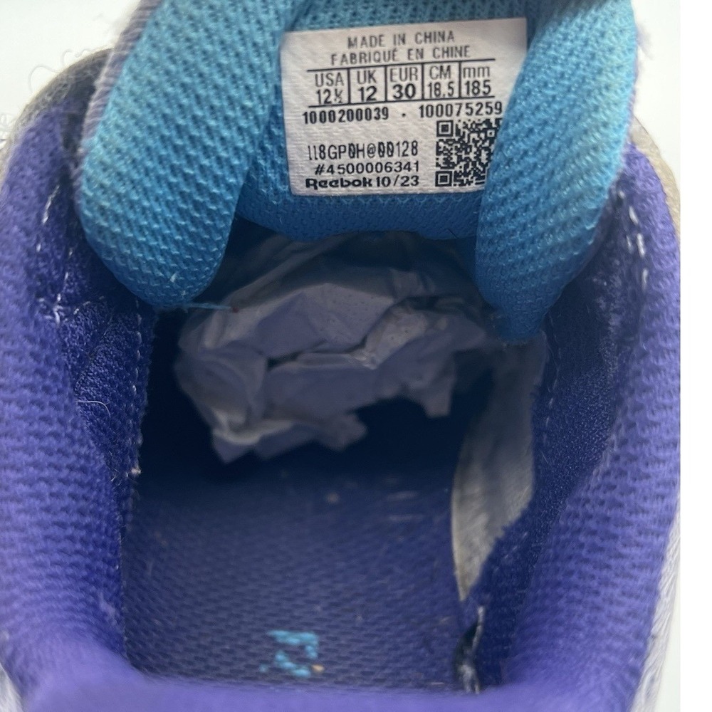 Reebok Road Supreme 4.0 Purple Running Slip On Shoes - Kids Size 12.5 USED - Picture 8 of 8